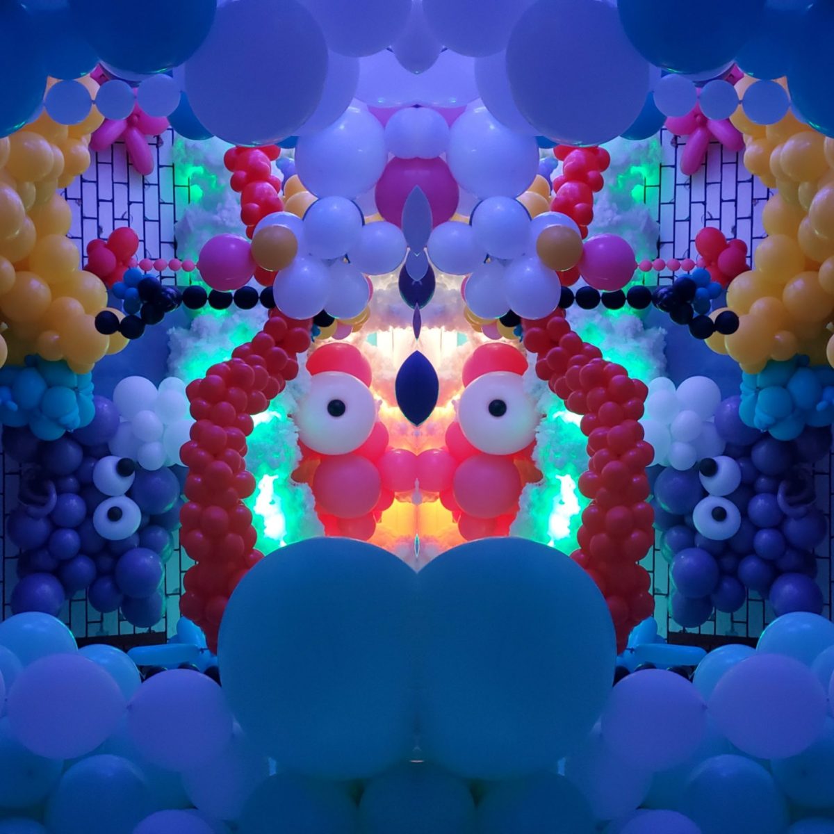 a group of colorful flowers