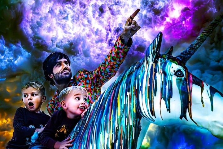 a person standing on a stage